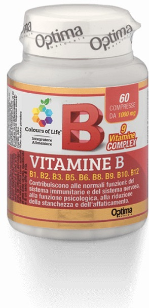 Optima naturals - Colours Of Life Vitamina B Confezione 60 Compresse