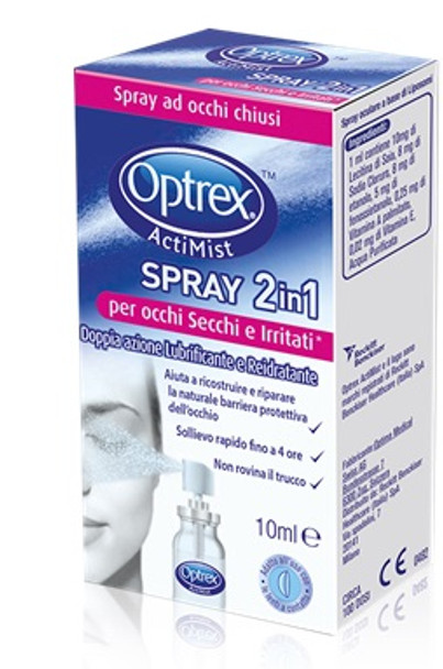 Optrex - Actimist 2 In 1 Per Occhi Secchi e Irritati Confezione 10 Ml