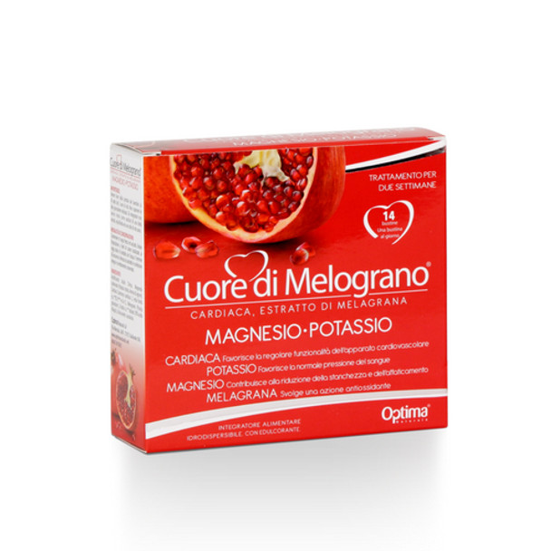 Optima Naturals - Cuore Di Melograno Magnesio Potassio Confezione 14 Bustine