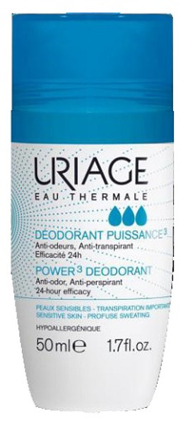 Uriage - Deodorante Roll-on  Power3 Confezione 50 Ml 