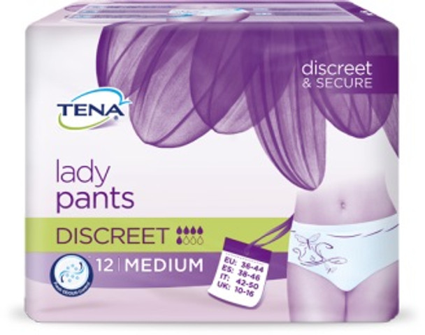 Tena - Pannolone A Mutadina Tena Lady Pants Discreet Medium Confezione 12 Pezzi