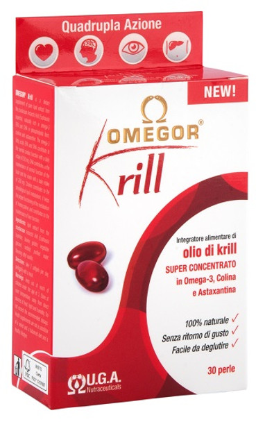 Omegor - Krill Integratore All'Olio Di Krill e Omega 3 Confezione 30 Compresse 