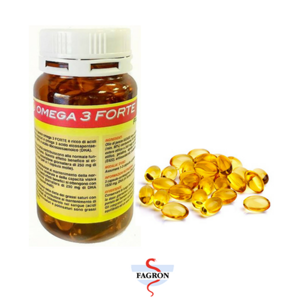 Fagron Italia - Omega 3 Bluefish  Confezione Da 50 Capsule Da 1 Gr (Ogni capsula 160 Mg Epa + 100mg Dha)