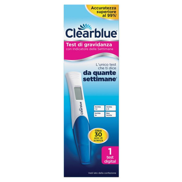 Clearblue - Test Di Gravidanza Con Indicatore Delle Settimane Confezione  1 Test