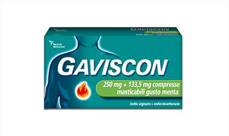Gaviscon - Gusto Menta 250+133.5 Mg Confezione 48 Compresse 