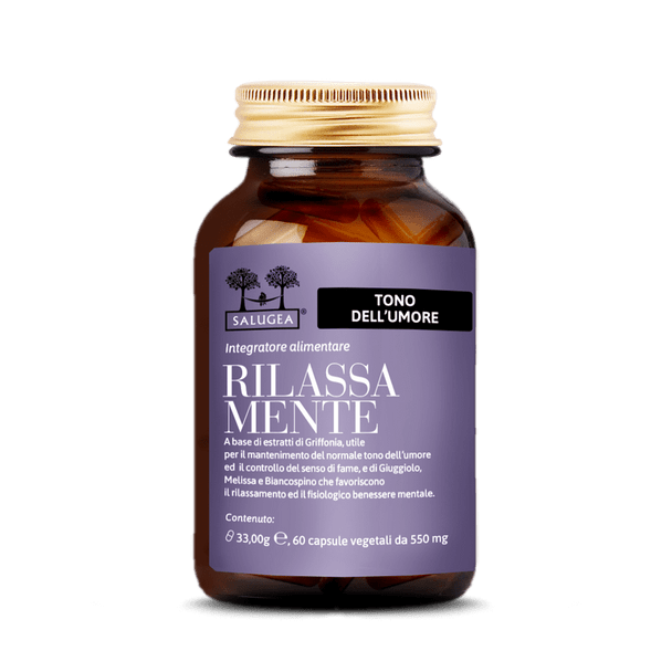 Salugea - Rilassa Mente Buonumore Calma e Lucidità Mentale Confezione 60 Capsule