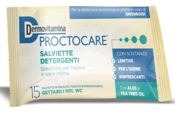 Dermovitamina - Proctocare Salviette Confezione 15 Salviettine 
