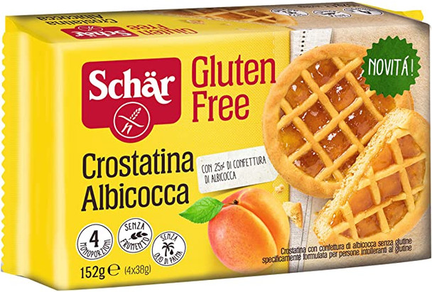 Schar - Crostatine All'Albicocca Senza Glutine Confezione 4X38 Gr