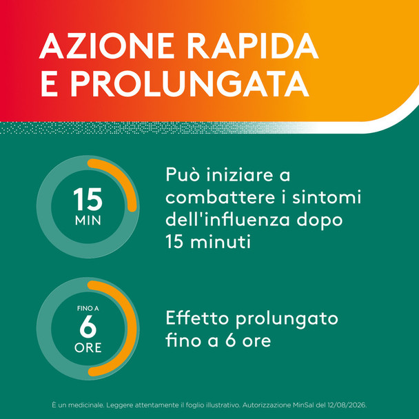 Aspirina - Influenza E Naso Chiuso Antidolorifico Decongestionante Sciogliere in Acqua Fredda e Calda 20 Bustine (Scadenza Prodotto 01/03/2027)