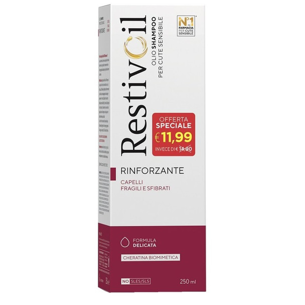 Restivoil - Activ Plus Olio Shampoo Rinforzante Capelli Fragili Confezione 250 Ml