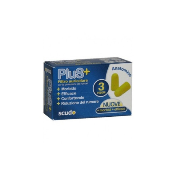 Earplug - Scudo Tappi Plus Confezione 3 Paia 