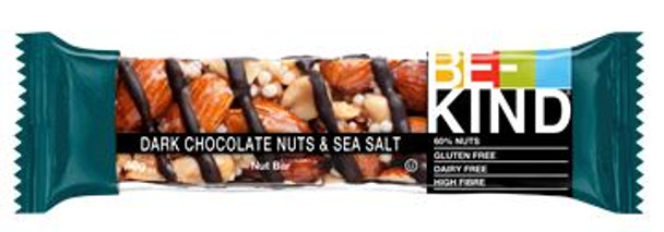 Be Kind - Barretta Gusto Cioccolato Fondente, Frutta Secca e Sale Marino Confezione 1 Pezzo