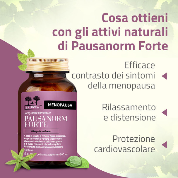 Salugea - Pausanorm Forte Integratore Per la Menopausa Confezione 60 Capsule