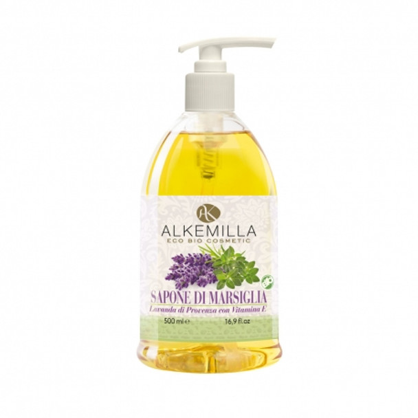 Alkemilla - Sapone Di Marsiglia Con Lavanda E Vitamina E Confezione 500 Ml