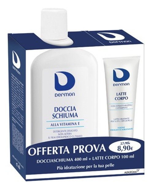 Dermon - Bipacco Docciaschiuma + Latte Corpo Confezione 2 Pezzi