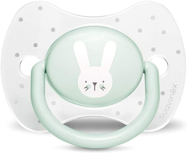 Suavinex - Hygge Succhietto Tettina Reversibile 0/6M+ verde Confezione 1 Pezzo