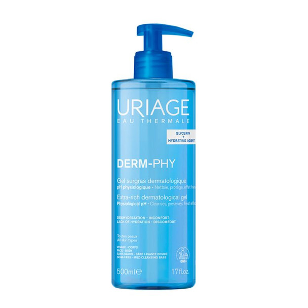Uriage - Derm Phy Detergente Gel Idratante E Lenitivo Confezione 1 Lt