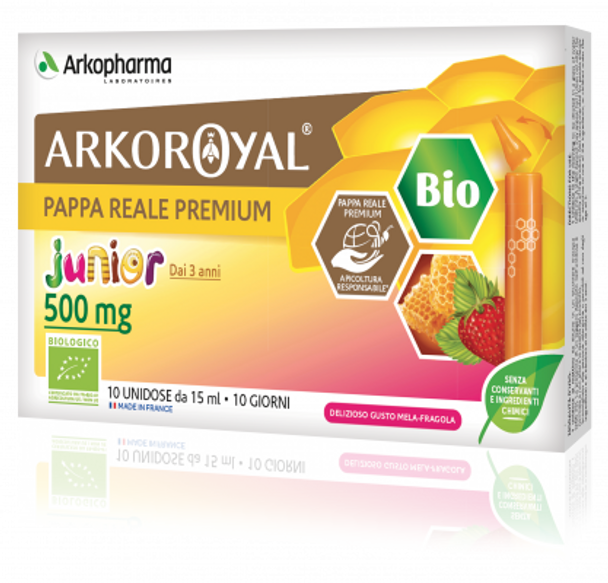 Arkopharma - ArkoRoyal Pappa Reale Junior 500 Mg Confezione 10 Flaconcini 