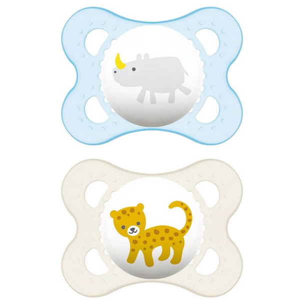 Mam - Original Animal Succhietto 0M+ Silicone Confezione 2 Pezzi
