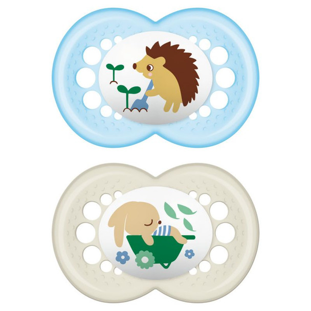 Mam - Original Succhietto 6M+ Silicone Maschio Confezione 2 Pezzi Mam - Original Succhietto 6M+ Silicone Maschio Confezione 2 Pezzi