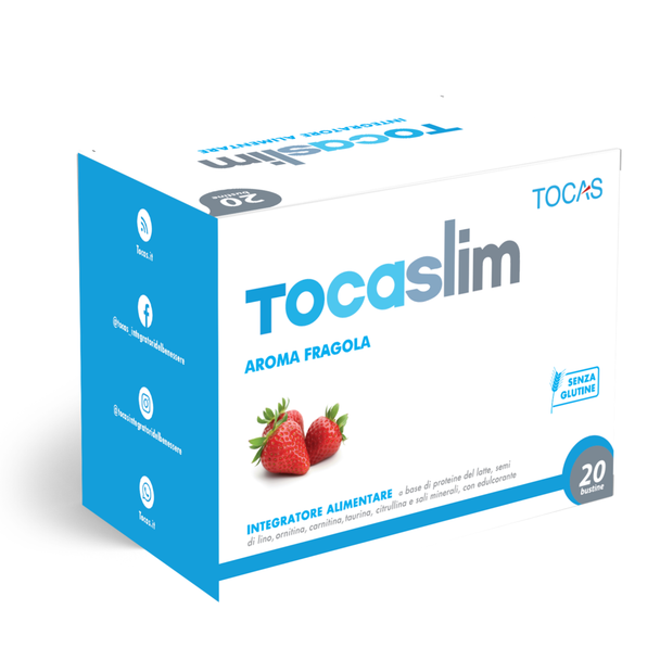 Tocas - Tocaslim Gusto Fragola Confezione 20 Bustine Da 19 Gr 