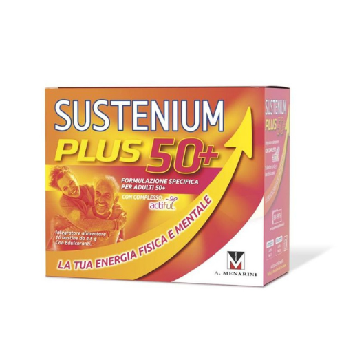 Sustenium Plus 50+ Integratore Energetico Confezione 16 Bustine