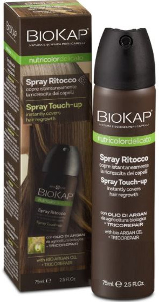 Bios Line - Biokap Nutricolor Delicato Spray Ritocco Castano Confezione 75 Ml 
