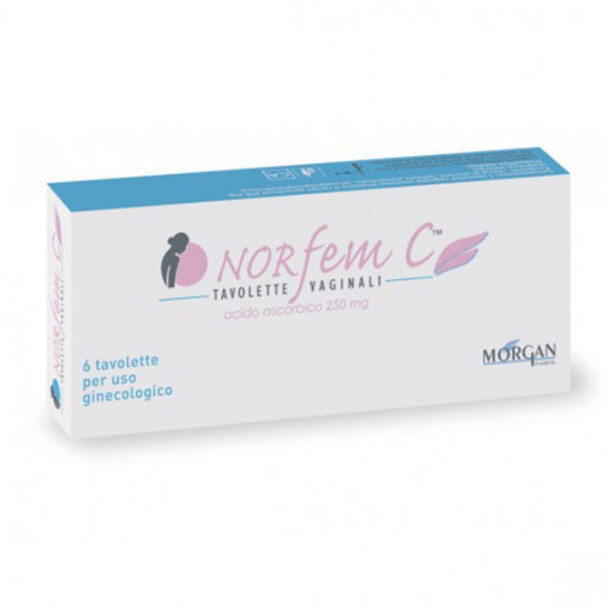 Norfem C - Tavolette Vaginali 250 Mg Confezione 6 pezzi 