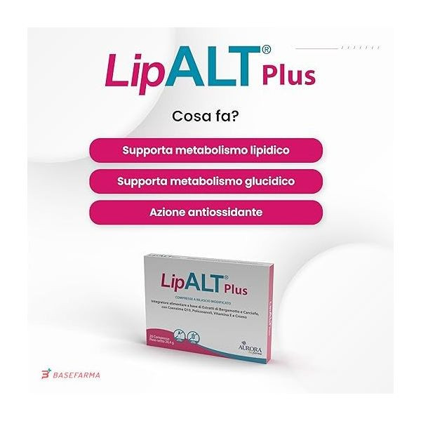 Lipalt - Plus Integratore Alimentare Colesterolo Confezione 20 Compresse