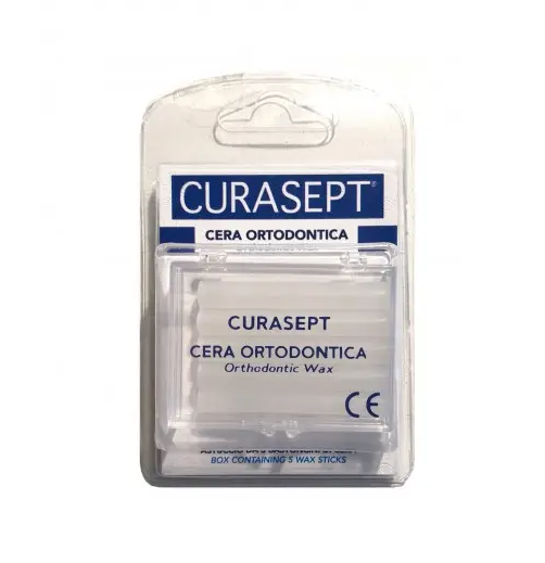 Curasept - Wax Cera Ortodontica Confezione 5 Bastoncini