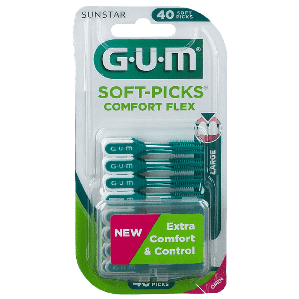Gum - Setole Comfort Flex Large Confezione 40 Pezzi 