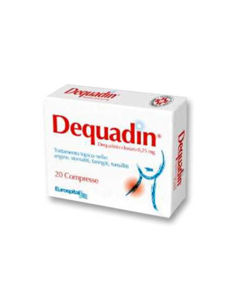 Dequadin Integratore Trattamento Tonsilliti Stomatiti Confezione 20 Compresse