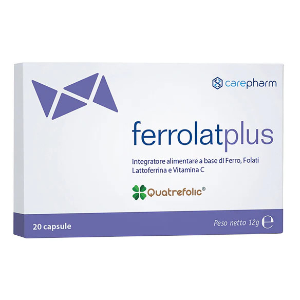 Ferrolat - Plus Integratore Alimentare a Base Di Ferro Confezione 20 Capsule