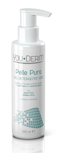 You Derm Pelle Pura Gel Detergente Viso Confezione 50 Ml