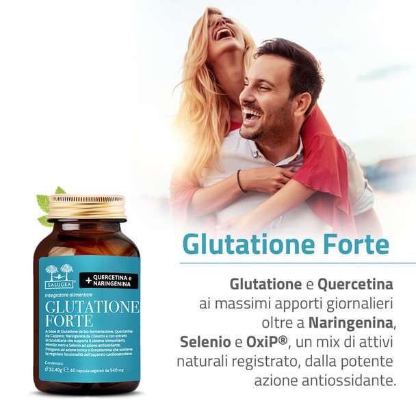 Salugea - Glutatione Forte Quercetina e Naringenina Confezione 60 Capsule