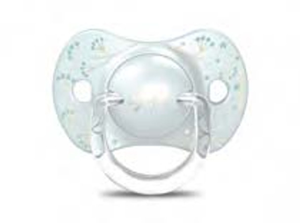 Suavinex - Gold Edition Succhietto Silicone 0/6M+ Azzurro Confezione 1 Pezzo