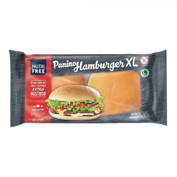 Nutrifree - Panino Hamburger XL Senza Glutine Confezione 2 Pezzi