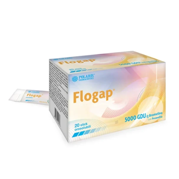 Flogap 5000 GDU Integratore Bromelina Drentante Anticellulite Confezione 20 Stick