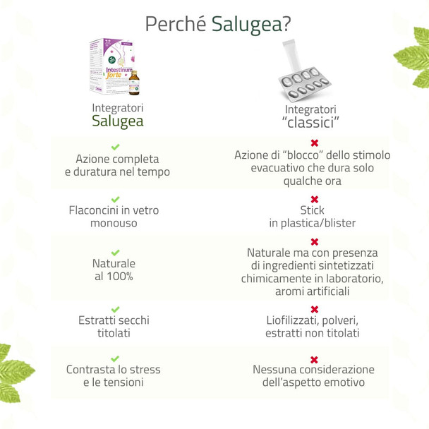 Salugea - Intestinum Forte Integratore Per l’Intestino Confezione 18 Flaconcini (Scadenza Prodotto 28/11/2025)