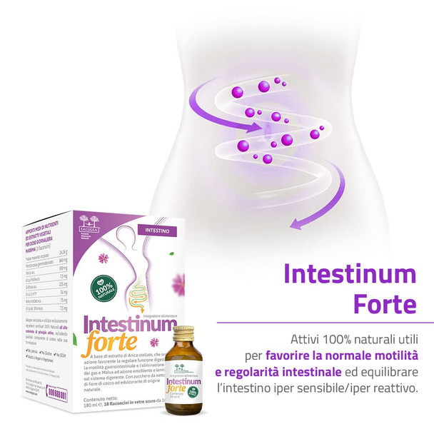 Salugea - Intestinum Forte Integratore Per l’Intestino Confezione 18 Flaconcini (Scadenza Prodotto 28/11/2025)