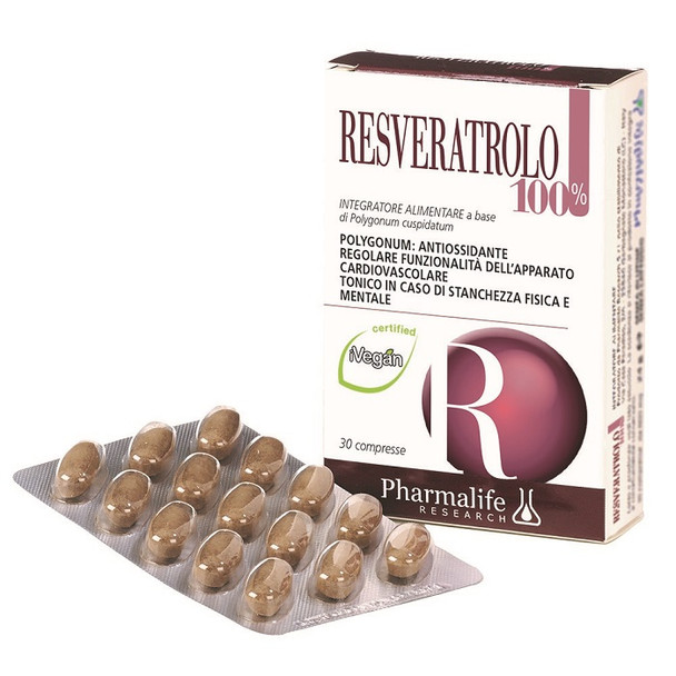 Pharmalife - Resveratrolo 100% Confezione 30 Compresse
