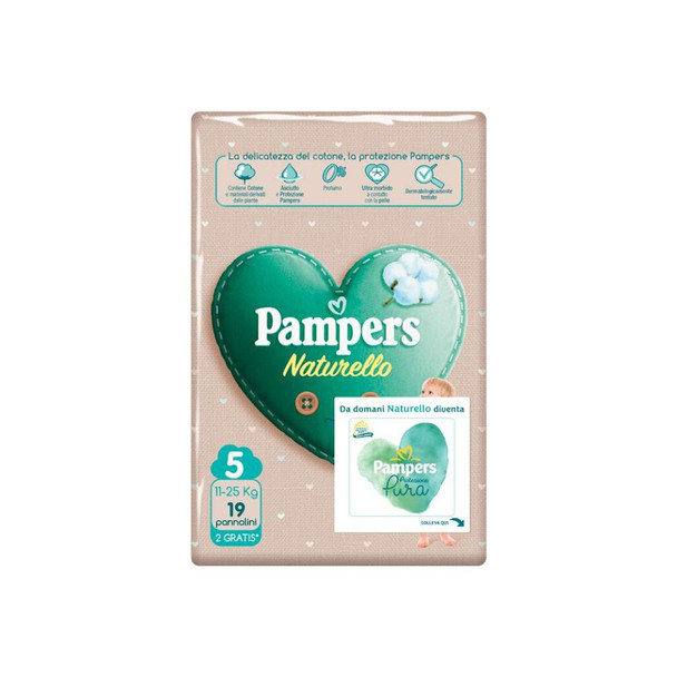 Pampers - Naturello Junior Confezione 17 Pezzi + 2