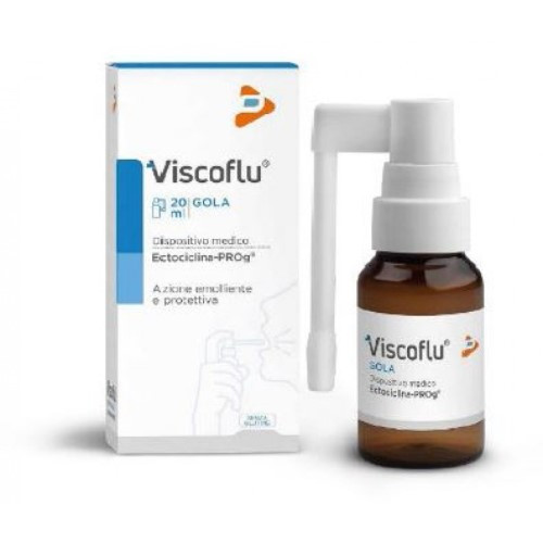 Viscoflu Gola Spray Lenitivo per Infiammazioni Confezione 20 Ml