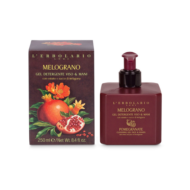 L'Erbolario - Melograno Gel Detergente Viso e Mani Confezione 250 Ml