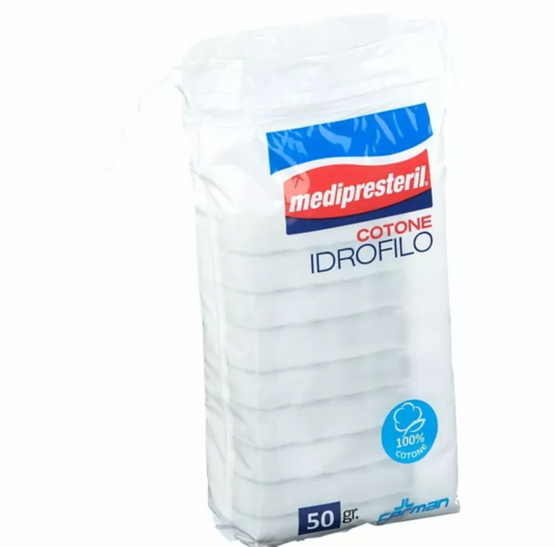 Corman - Presteril Cotone Idrofilo Fu Ovatta Confezione  50 Gr