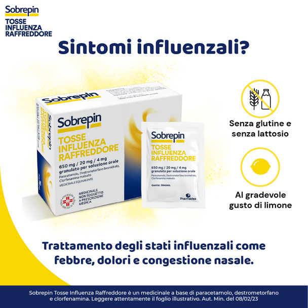 Sobrepin - Tosse Influenza Confezione 10 Bustine 