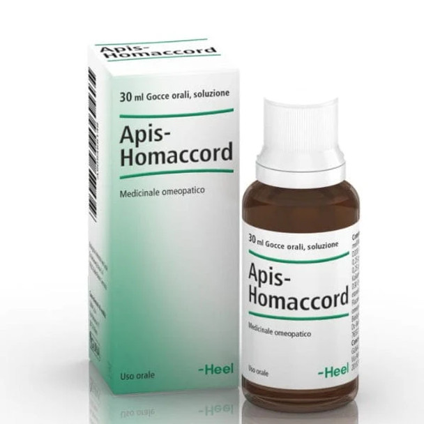 Heel Apis Homaccord Gocce per Infiammazioni Confezione 30 Ml  Rimedio omeopatico indicato nel trattamento di disturbi infiammatori e dolorosi, grazie alla combinazione di Apis mellifica, Apisinum, Scilla e Kalium stibyltartaricum