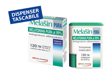Pool Pharma Melasin Pura Integratore Melatonina Sonno Confezione 120 Microcompresse