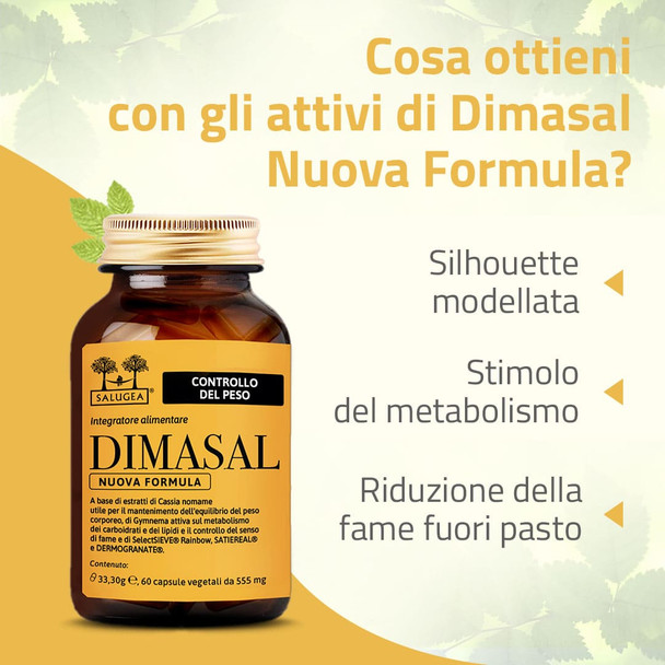Salugea - Dimasal Nuova Formula Controllo del Peso Confezione 60 Capsule
