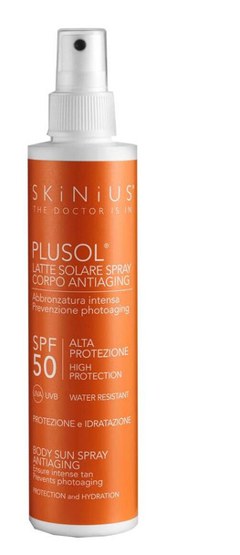 Skinius - Plusol Latte Spray Corpo Spf50+ Confezione 100 Ml